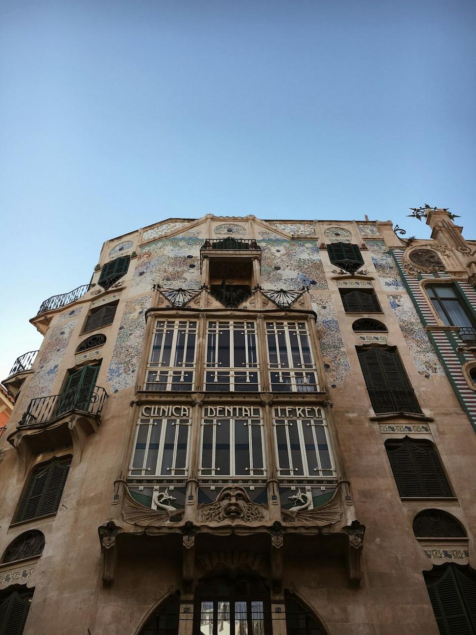 Damaged facade